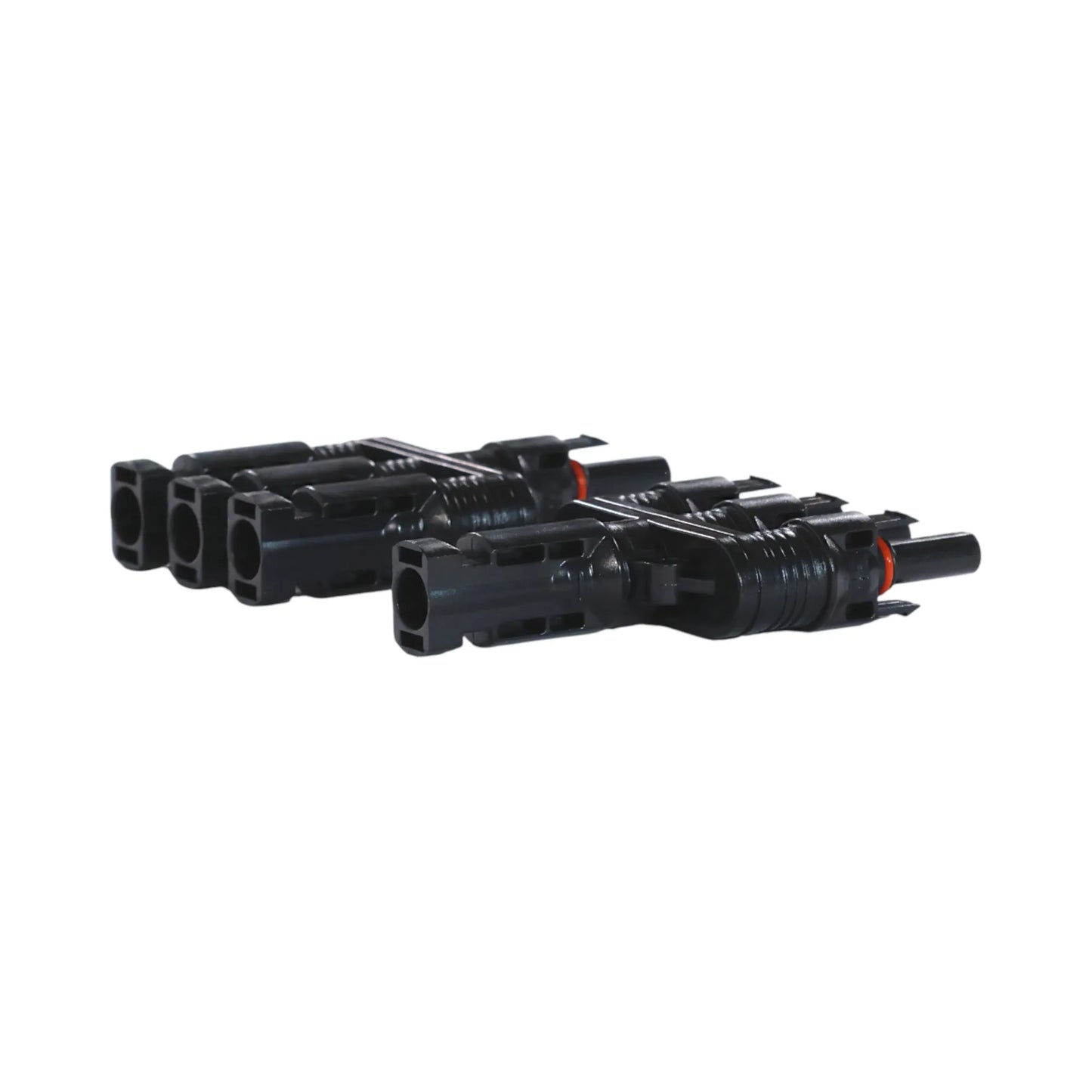 triple-input solar parallel connectors shown with cables