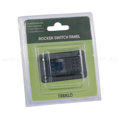 dual led 1 way rocker switch panel suitable for rv dashboards and switch banks