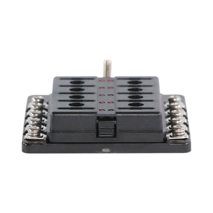 Campervan fuse distribution block with 10 circuits and LED indicators