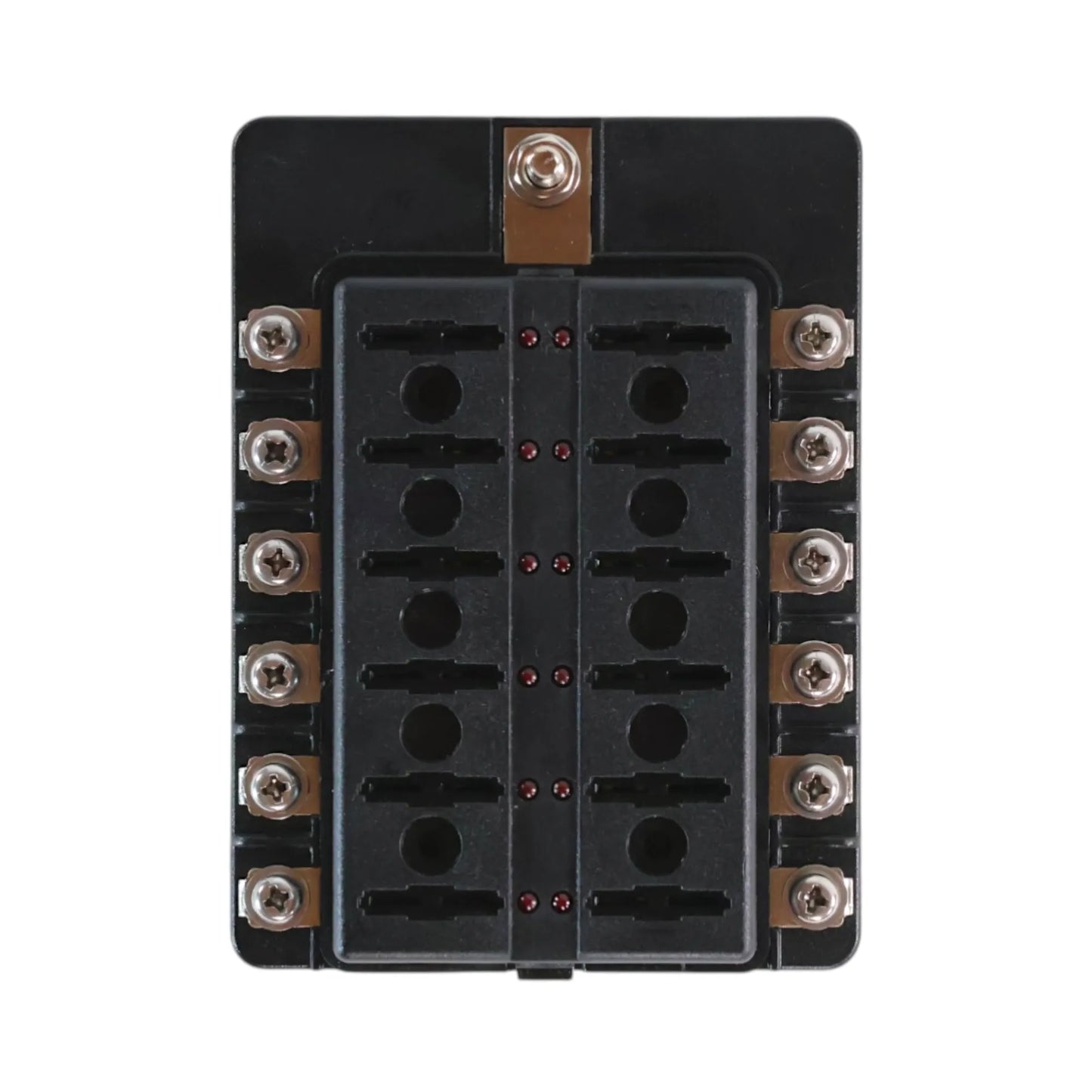 Caravan 12 way LED blade fuse panel for 12v electrical distribution