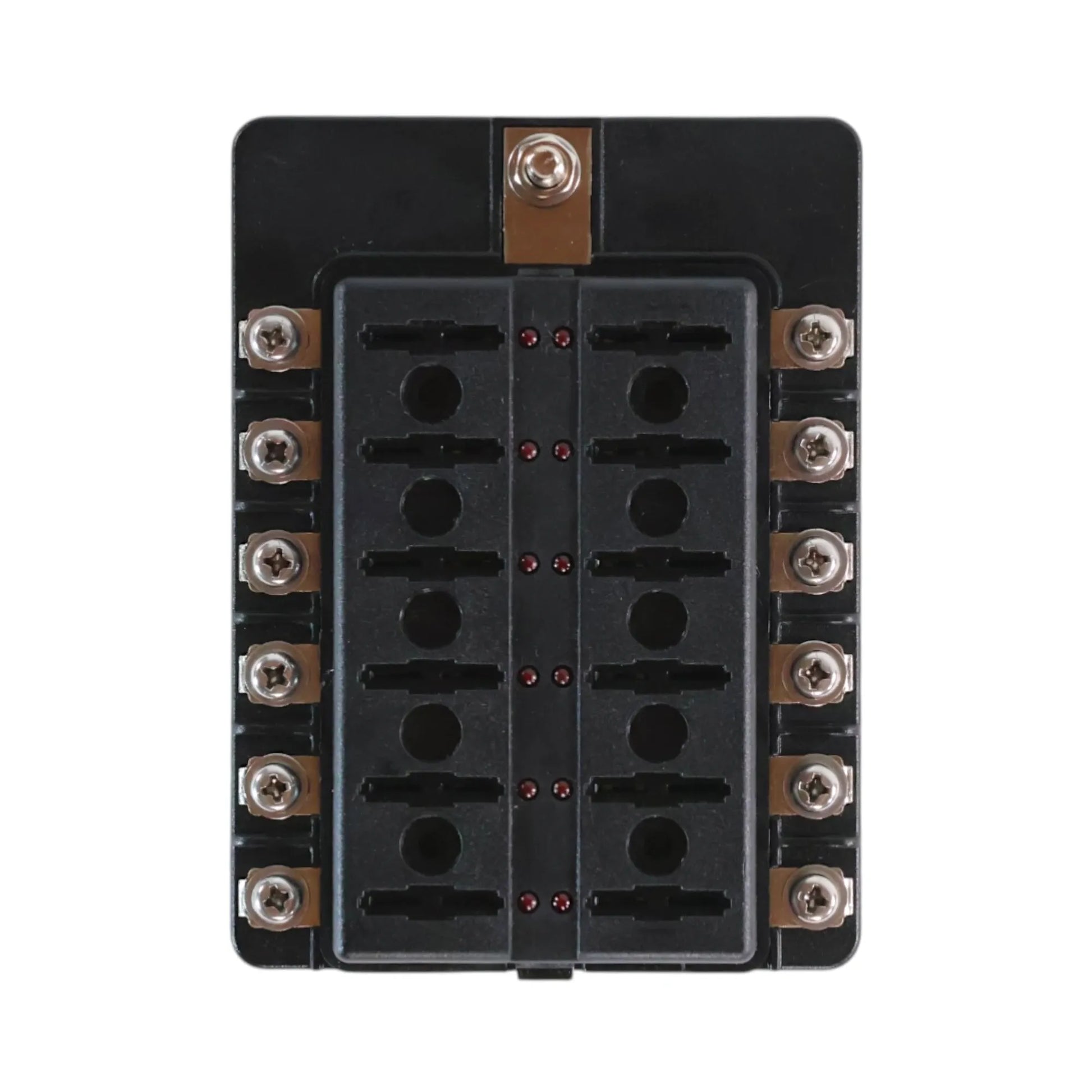 Caravan 12 way LED blade fuse panel for 12v electrical distribution