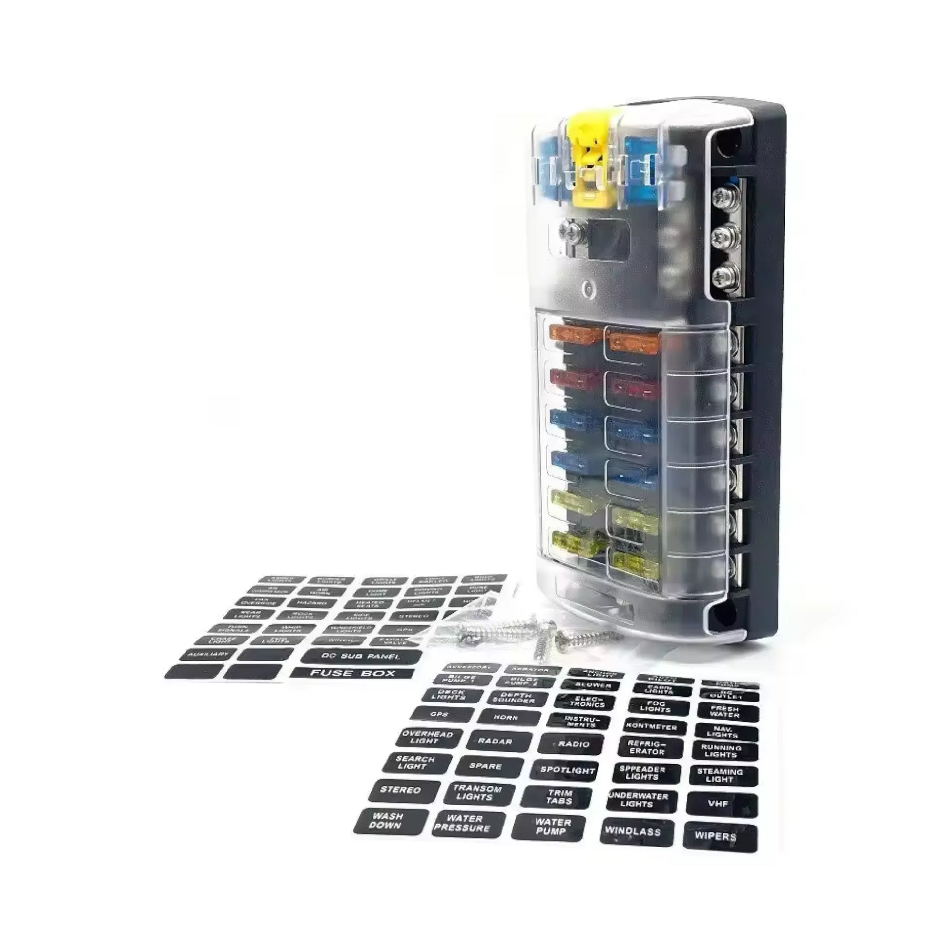 caravan 12 way blade fuse block for tidy wiring installs