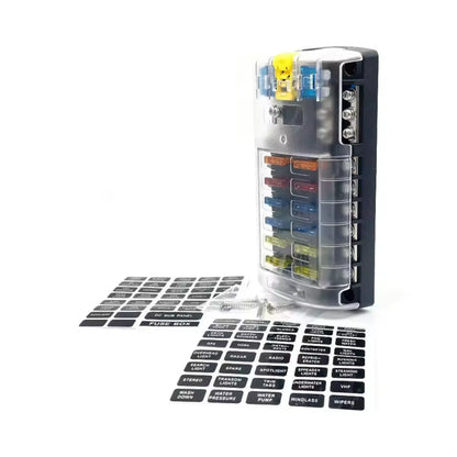 caravan 12 way blade fuse block for tidy wiring installs