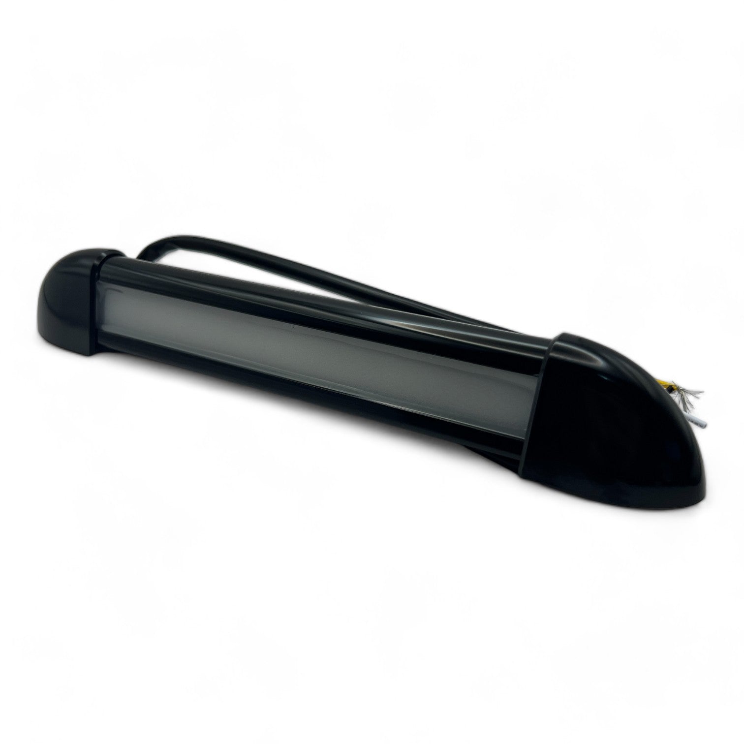 12v waterproof exterior LED light in black finish