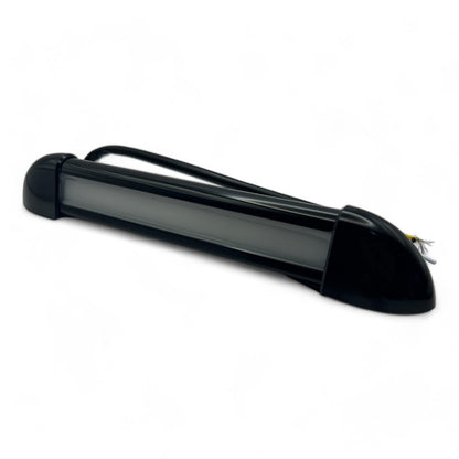 12v waterproof exterior LED light in black finish