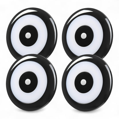 compact black 12v dome lights shown as a set of four