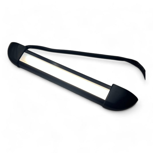 12v black exterior LED light 26cm on bench