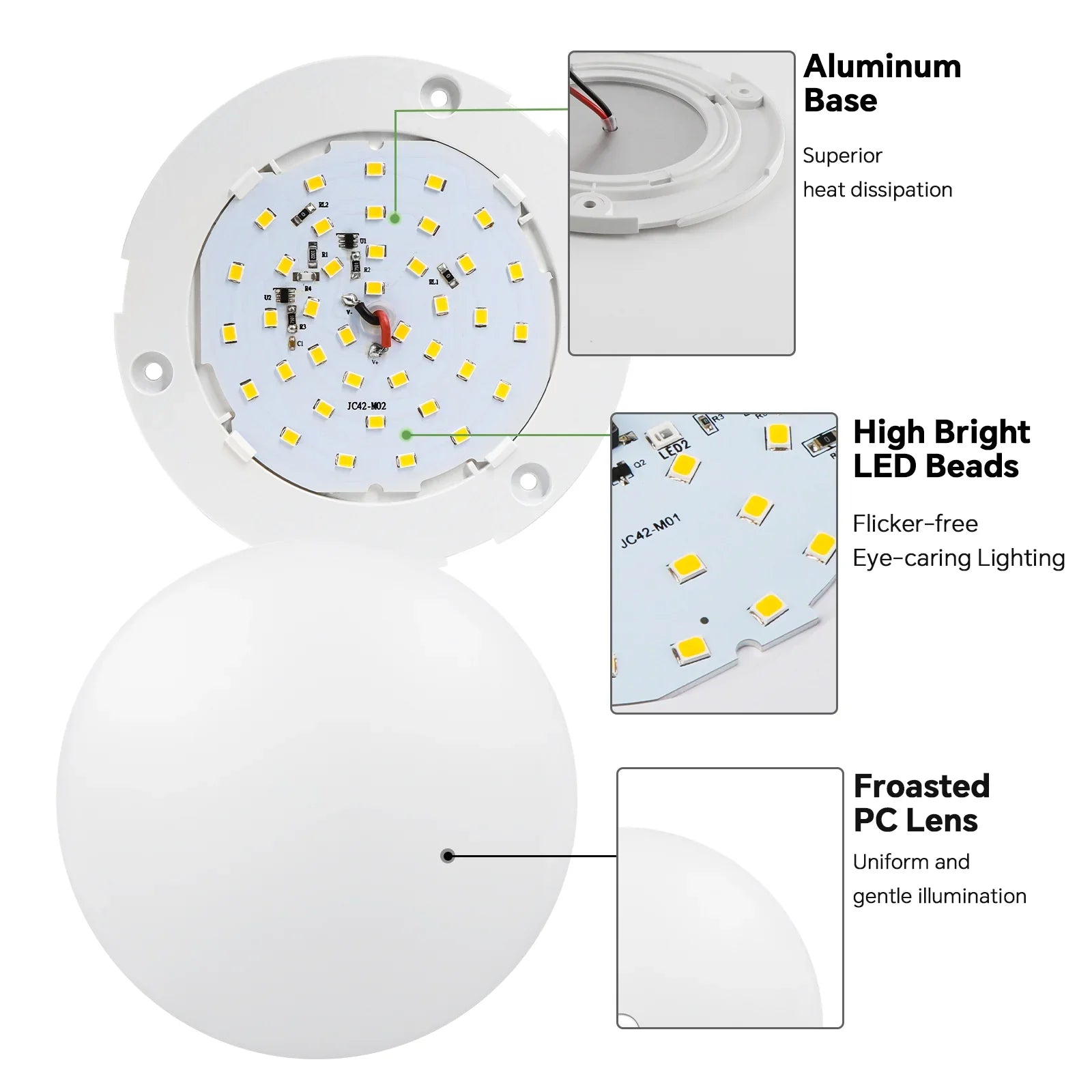 12v ceiling dome light emitting cool white light
