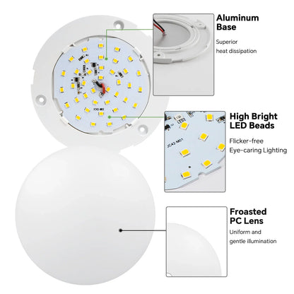12v ceiling dome light emitting cool white light