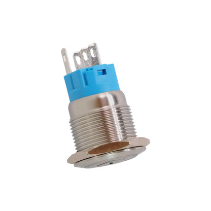12-24v 19mm up push button switch with white illumination for rv dashboards and control panels