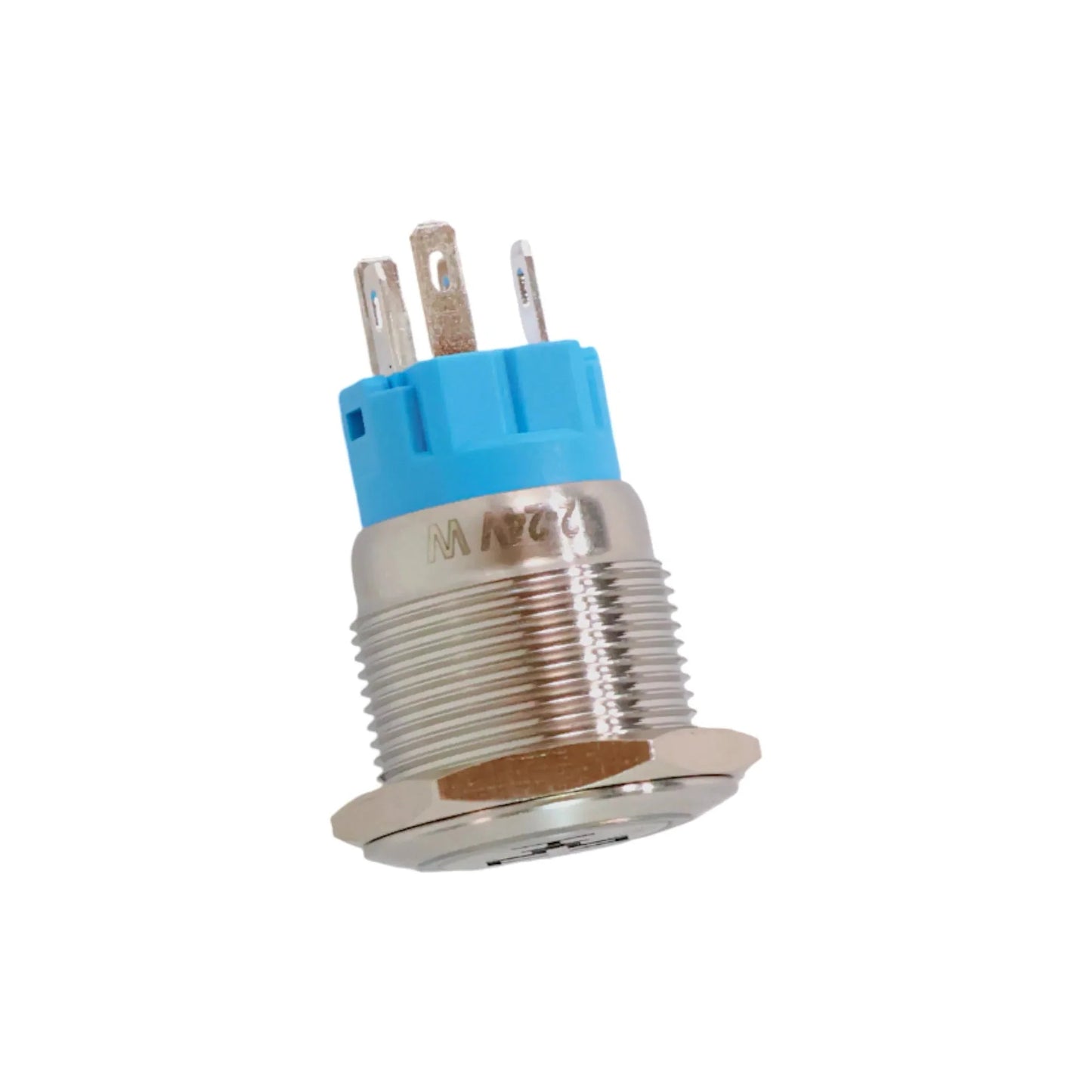 dash mount 19mm stainless push button switch valve white for campervan accessory switching