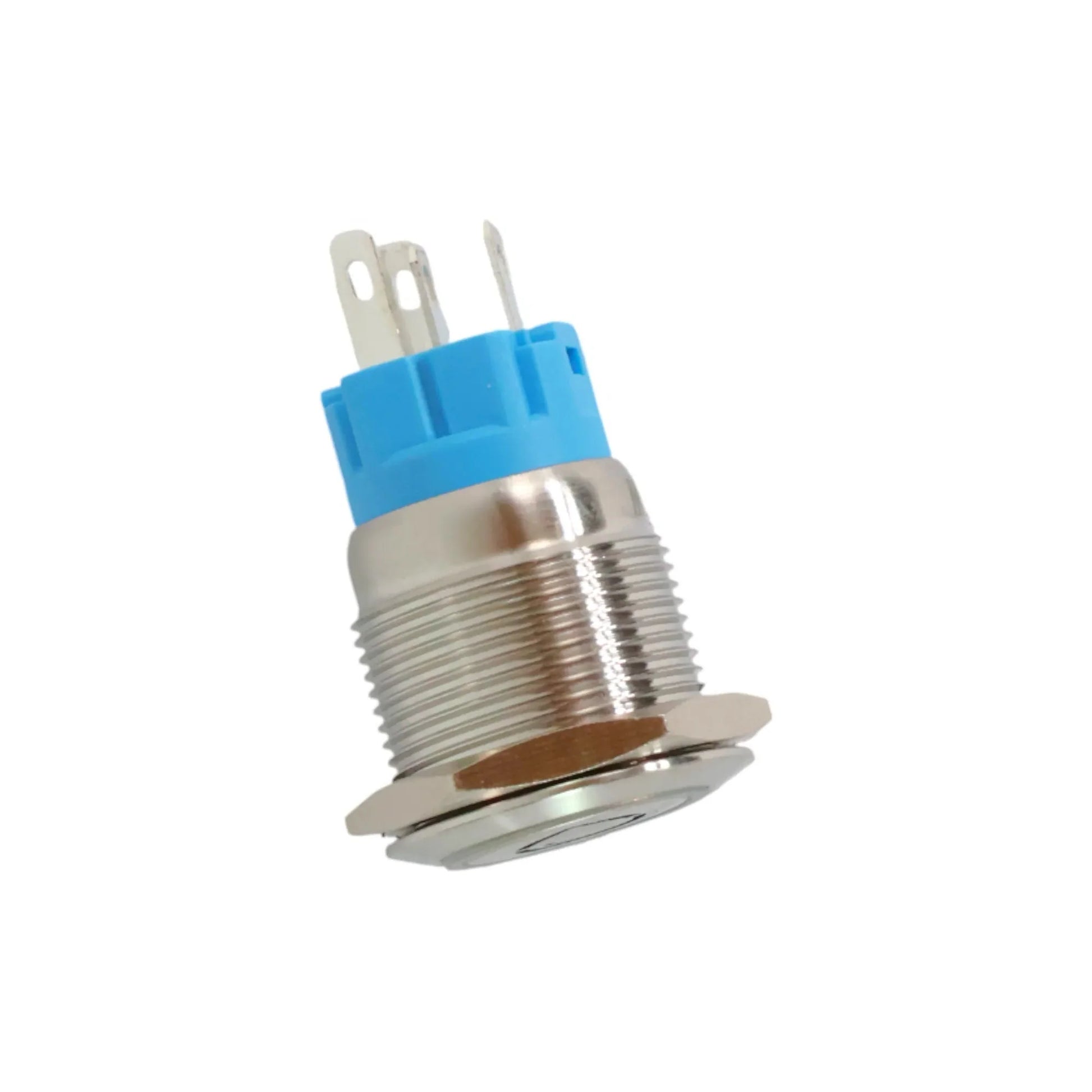 12-24v 19mm water push button switch with white illumination for rv dashboards and control panels