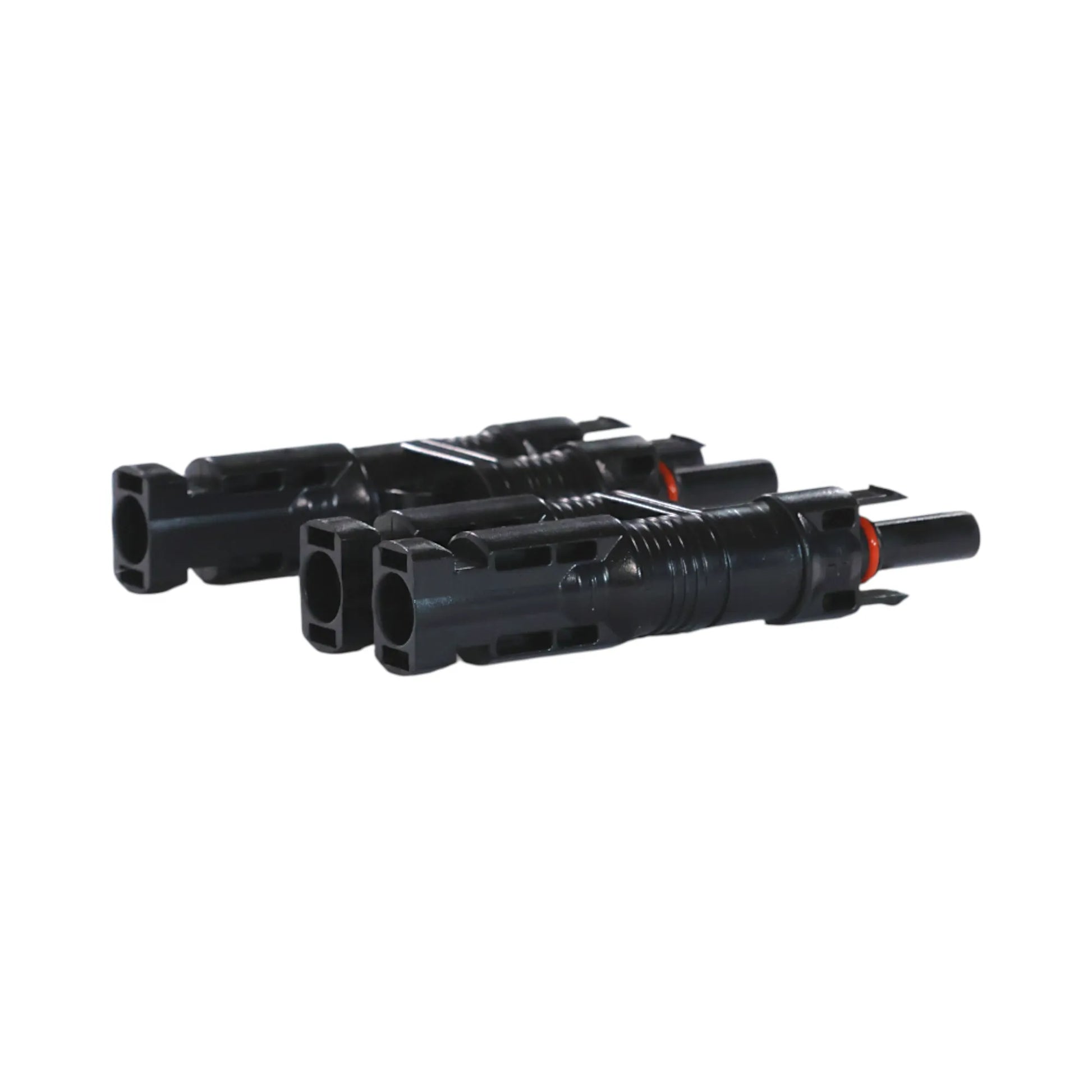 pair of solar parallel connectors beside tools