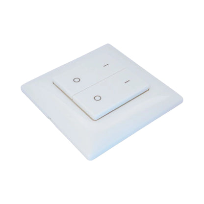 close-up of PF1-2 dual zone dimmer remote
