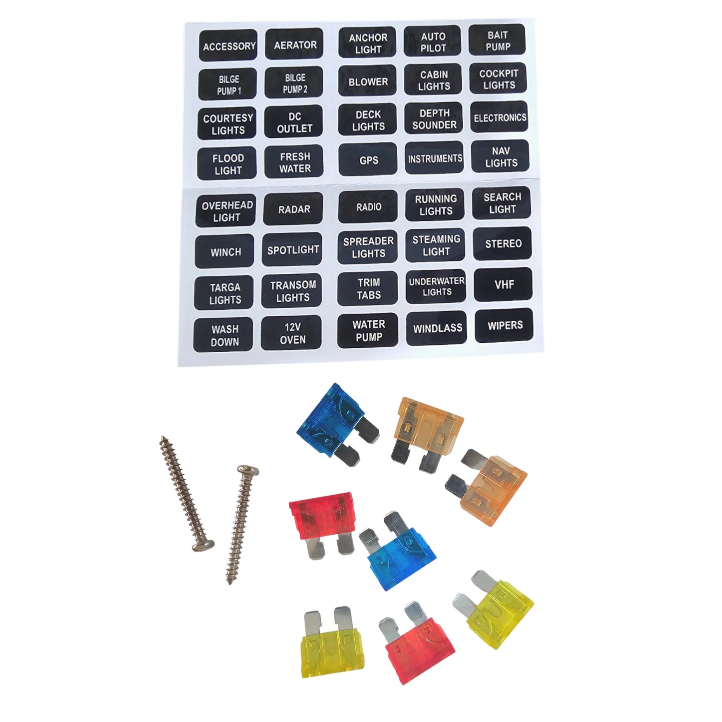 Right Angle 8-Slot Screw Down Blade Fuse Block