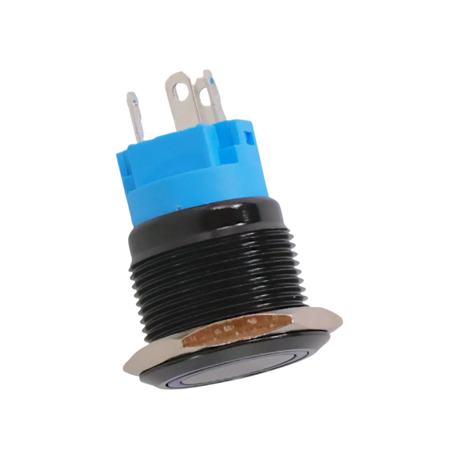 12-24v 22mm led blue push button switch for rv dashboards and control panels