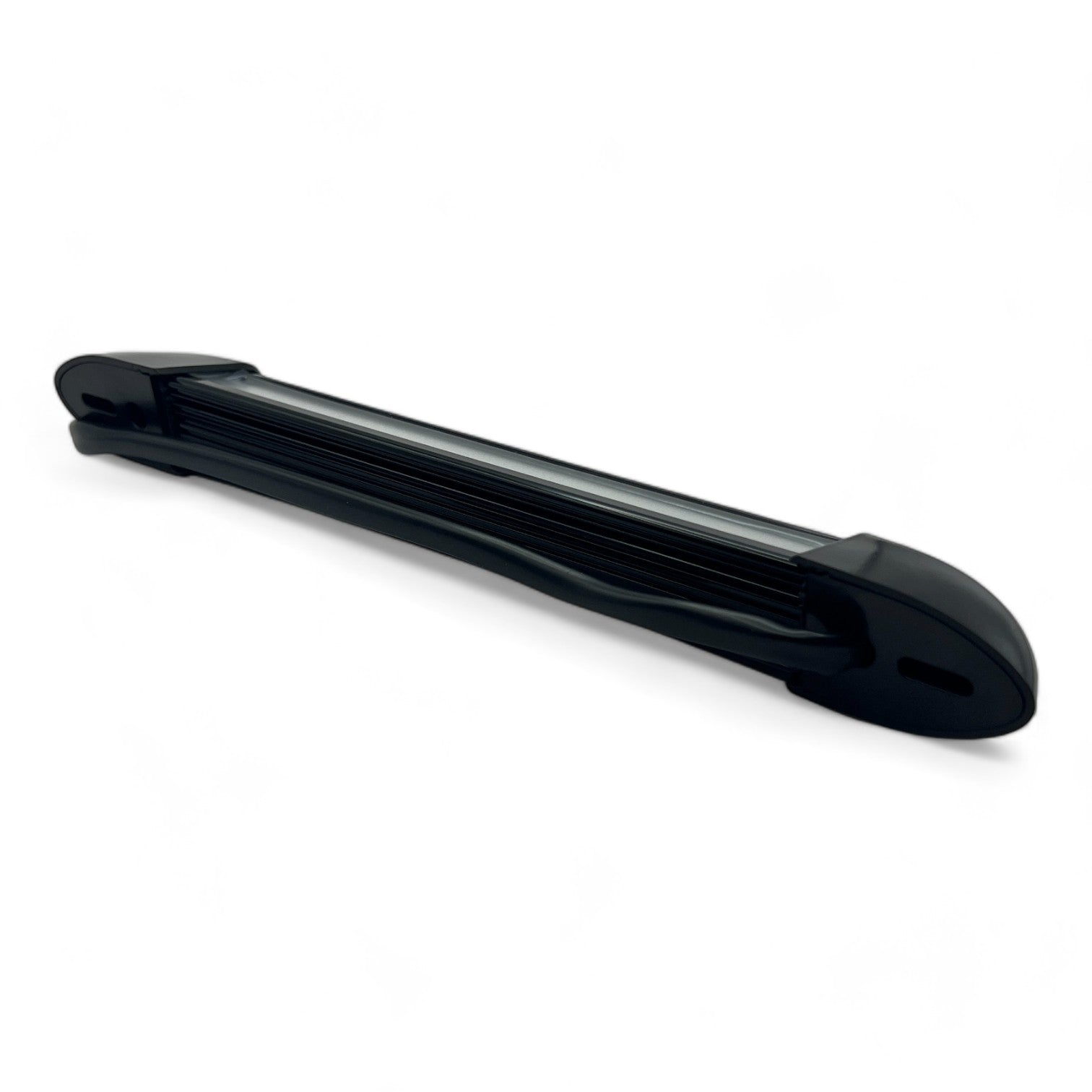 black 12v exterior light showing LED details
