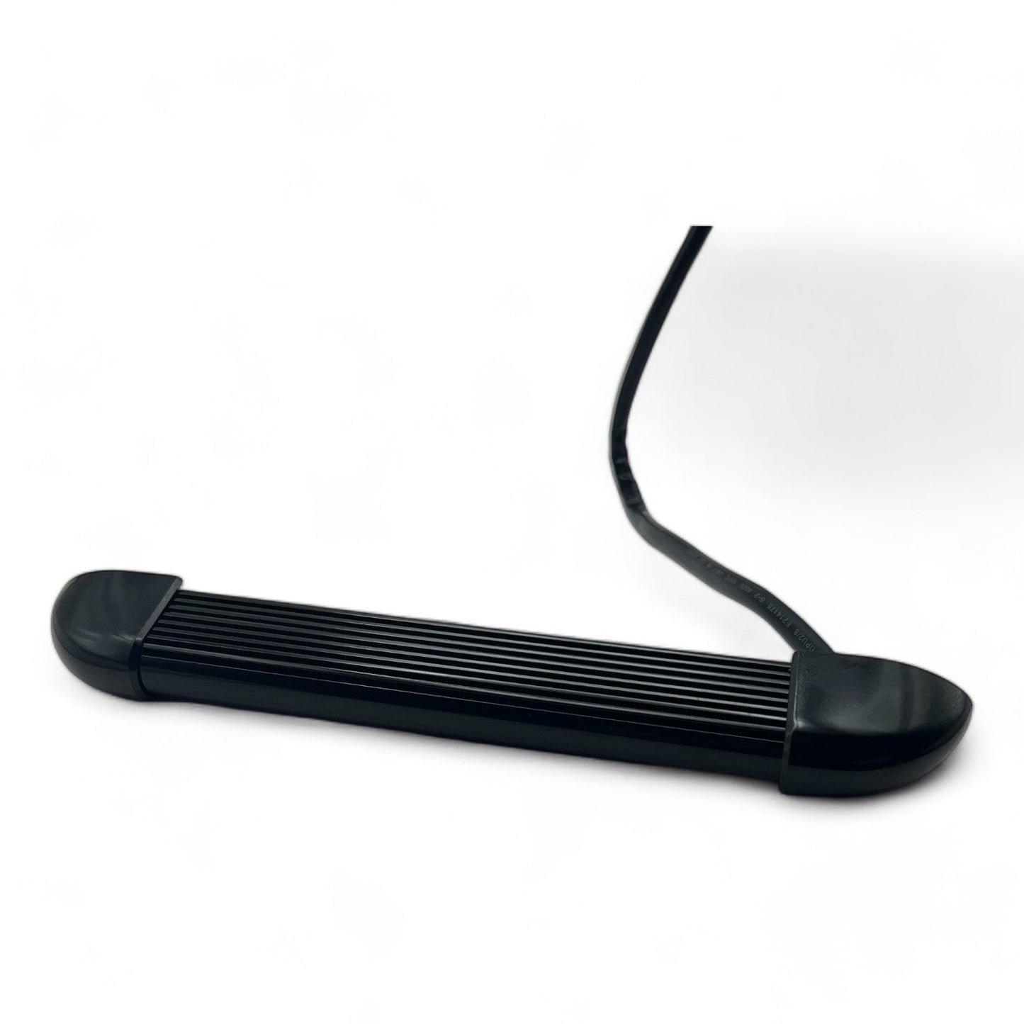 close-up of slim black 12v exterior LED fixture