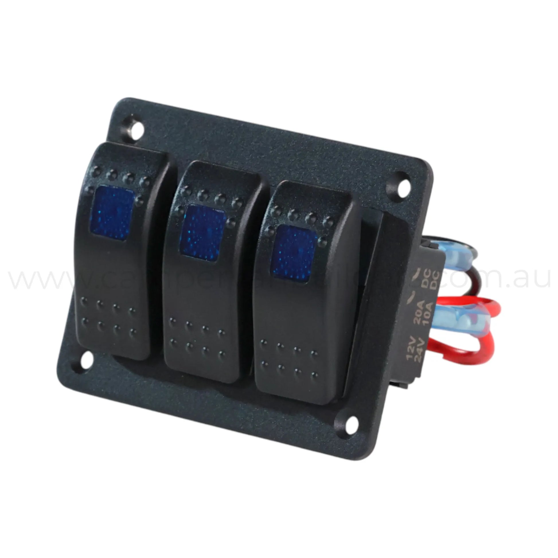 3 Position Rocker Panel Mount Led Switch 3 Way Rocker Switch Panel Single LED (Red, Green or Blue) – TREKLO ...