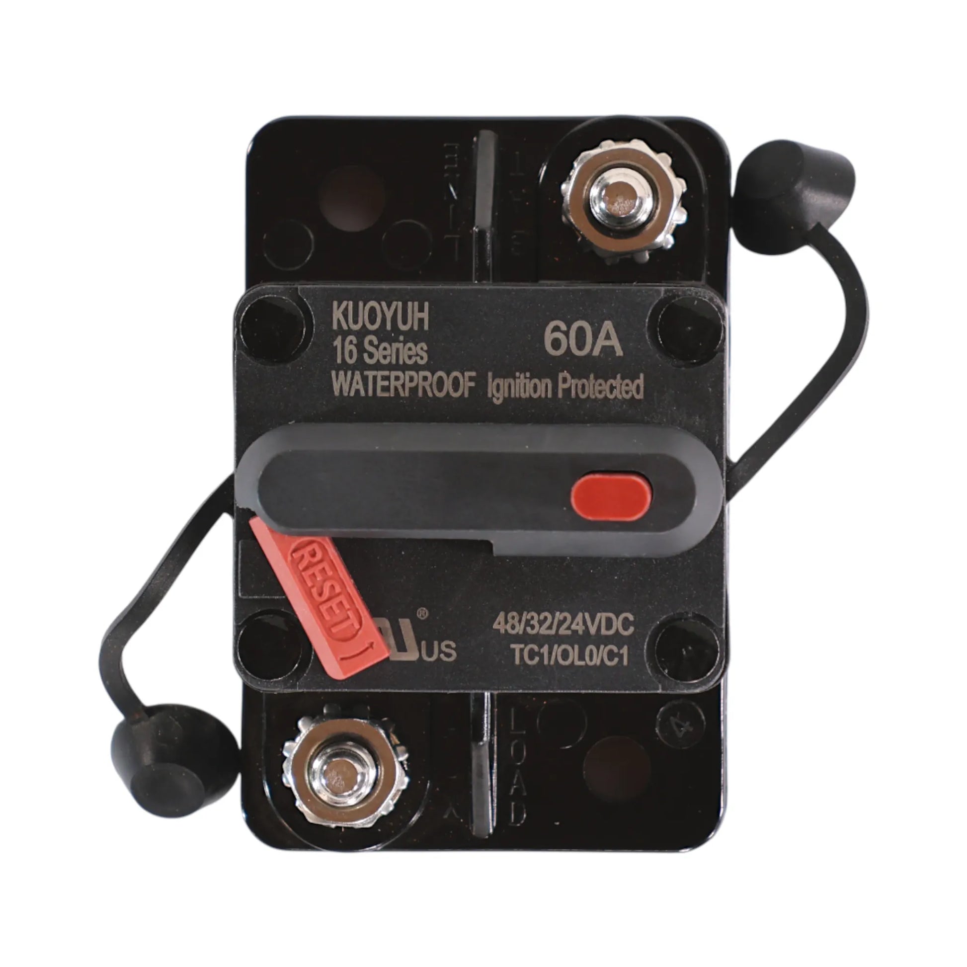 60 amp premium circuit breaker for 12v and 24v dc power protection