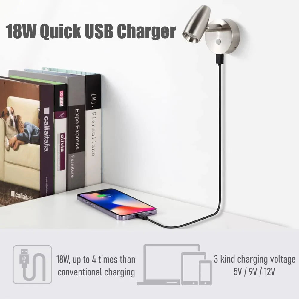 caravan reading lamp in simple product display