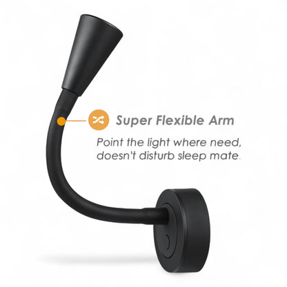 USB reading light presented in neutral setting