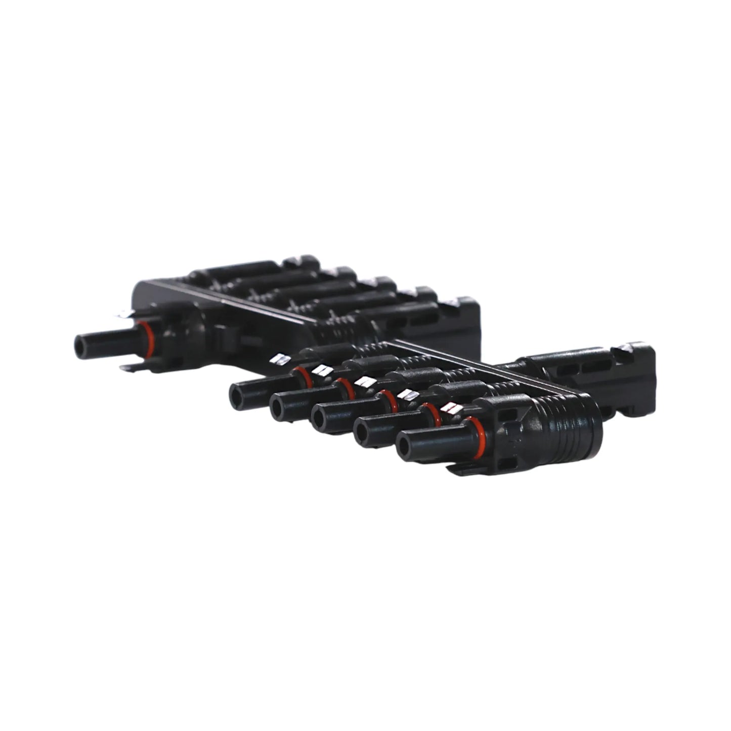 solar panel 5-to-1 connectors beside tools