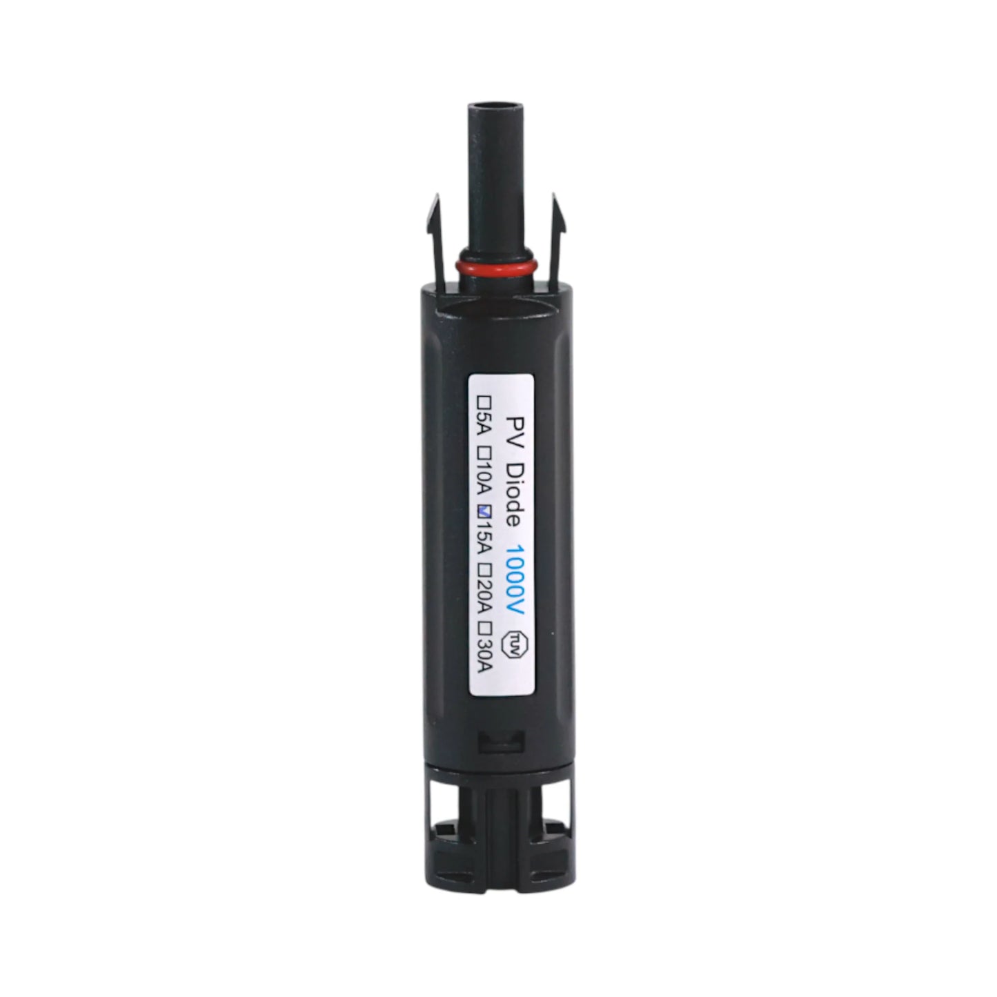 inline solar diode MC4 version beside tools