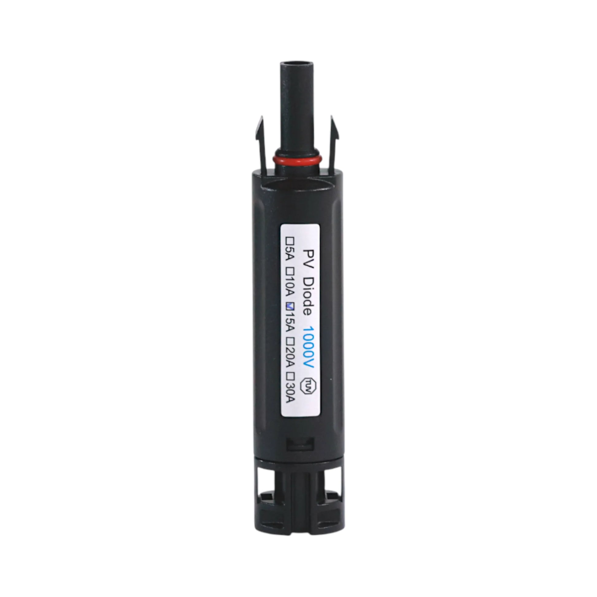 inline solar diode MC4 version beside tools