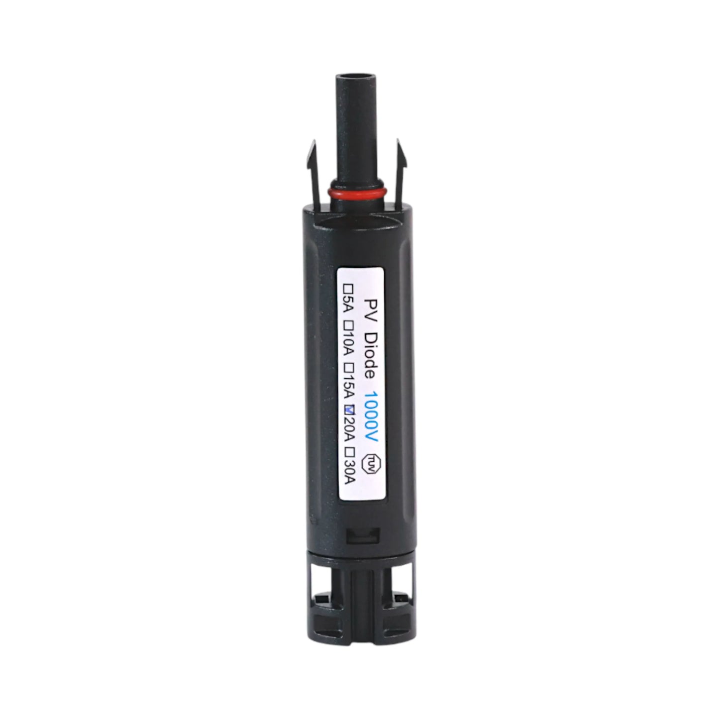 MC4 diode connector preventing reverse flow