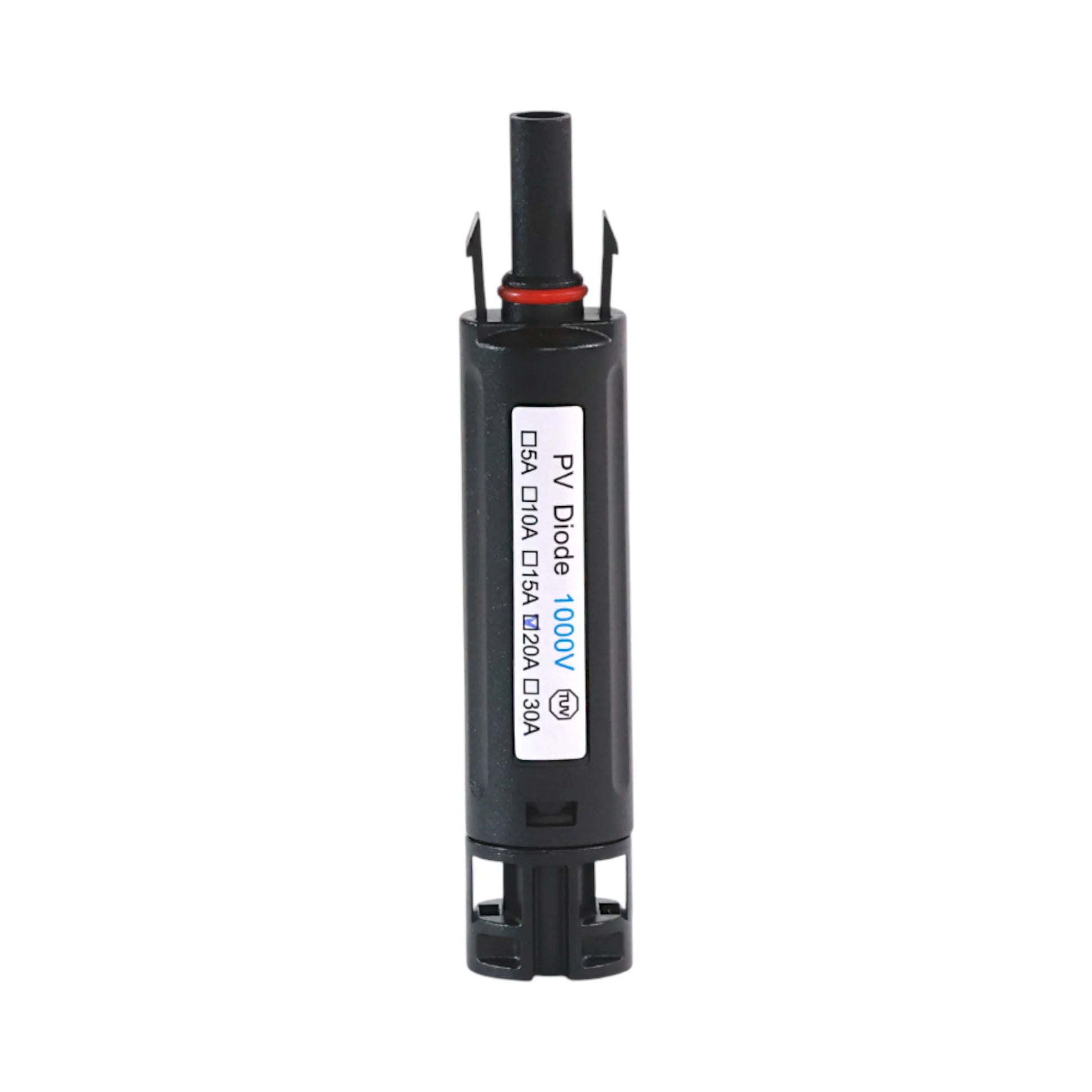 MC4 diode connector preventing reverse flow