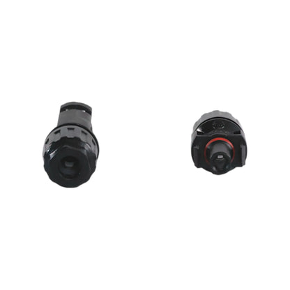 close-up of MC4 male and female connector pair