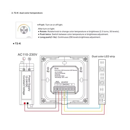 T2K (Black) Glass Modern | Dimmer