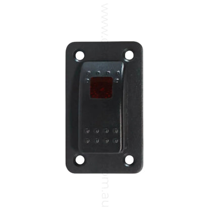 compact 1 way illuminated rocker switch panel for caravan switch panel builds