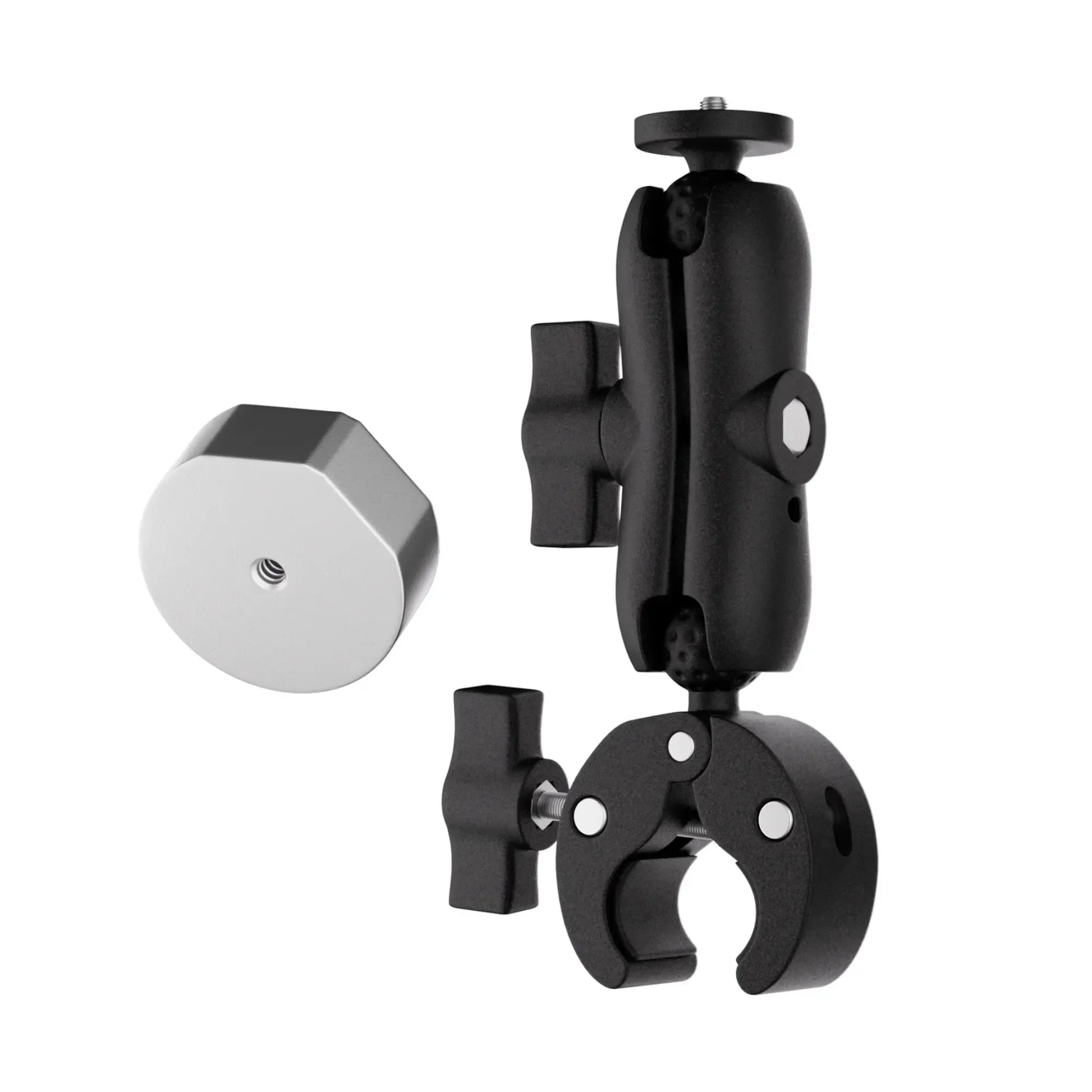 Starlink Mini clamp mount with 360° adjustable arm on pole