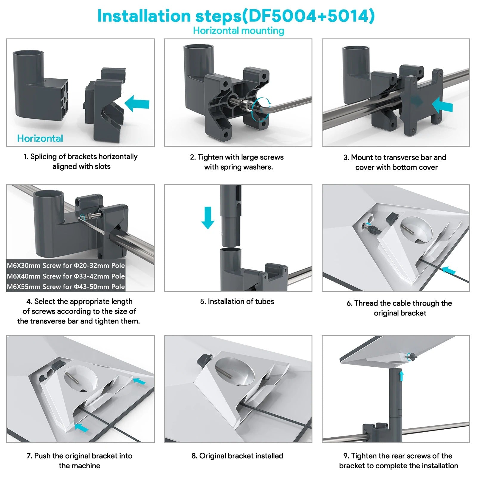 Starlink Mini clamp mount holding dish on steel mast outdoors