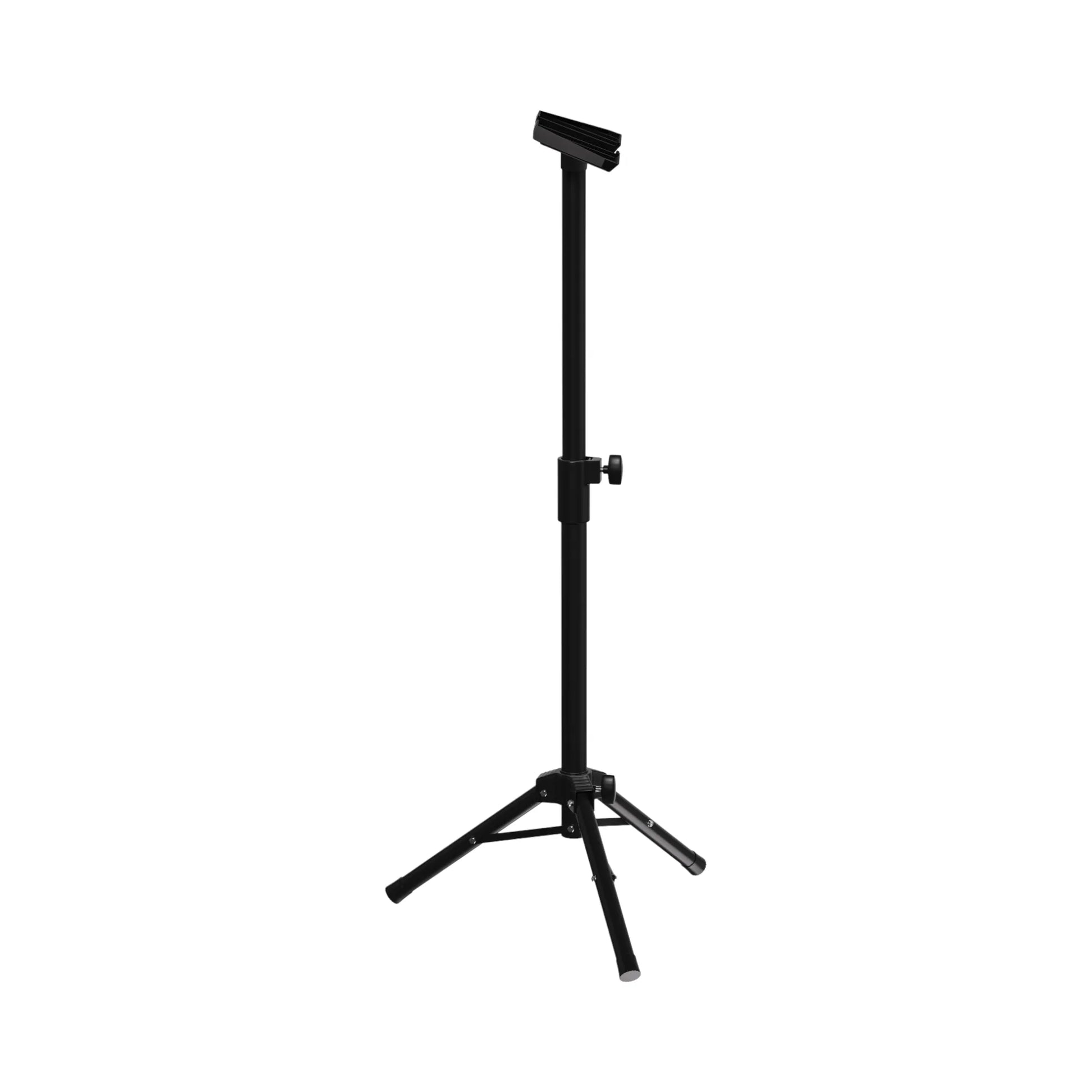 close-up of Starlink tall tripod stand with dish attached