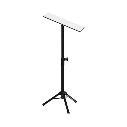 Starlink tall tripod mount beside campervan for off-grid internet