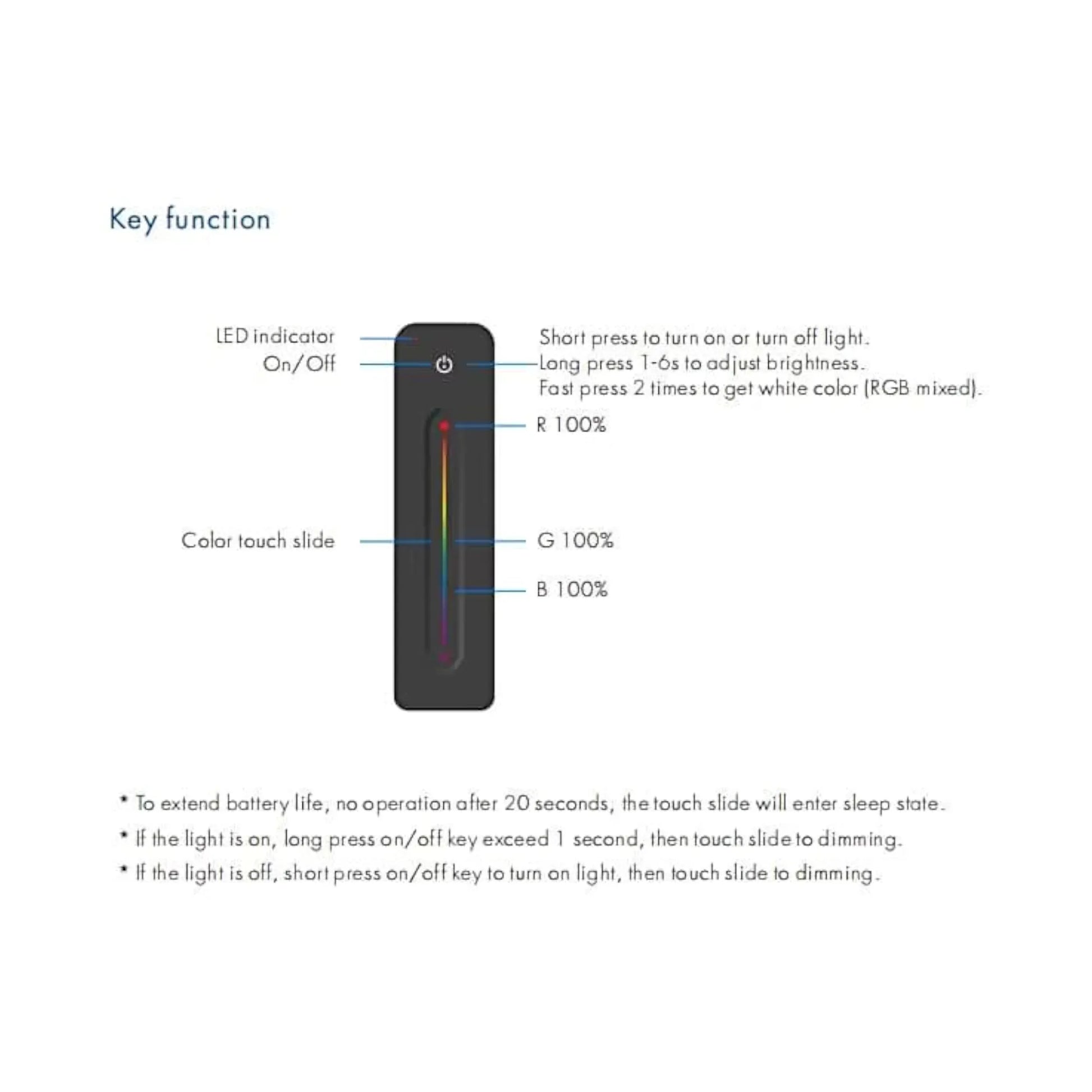 V3 LED controller adjusting RGB and warmth levels