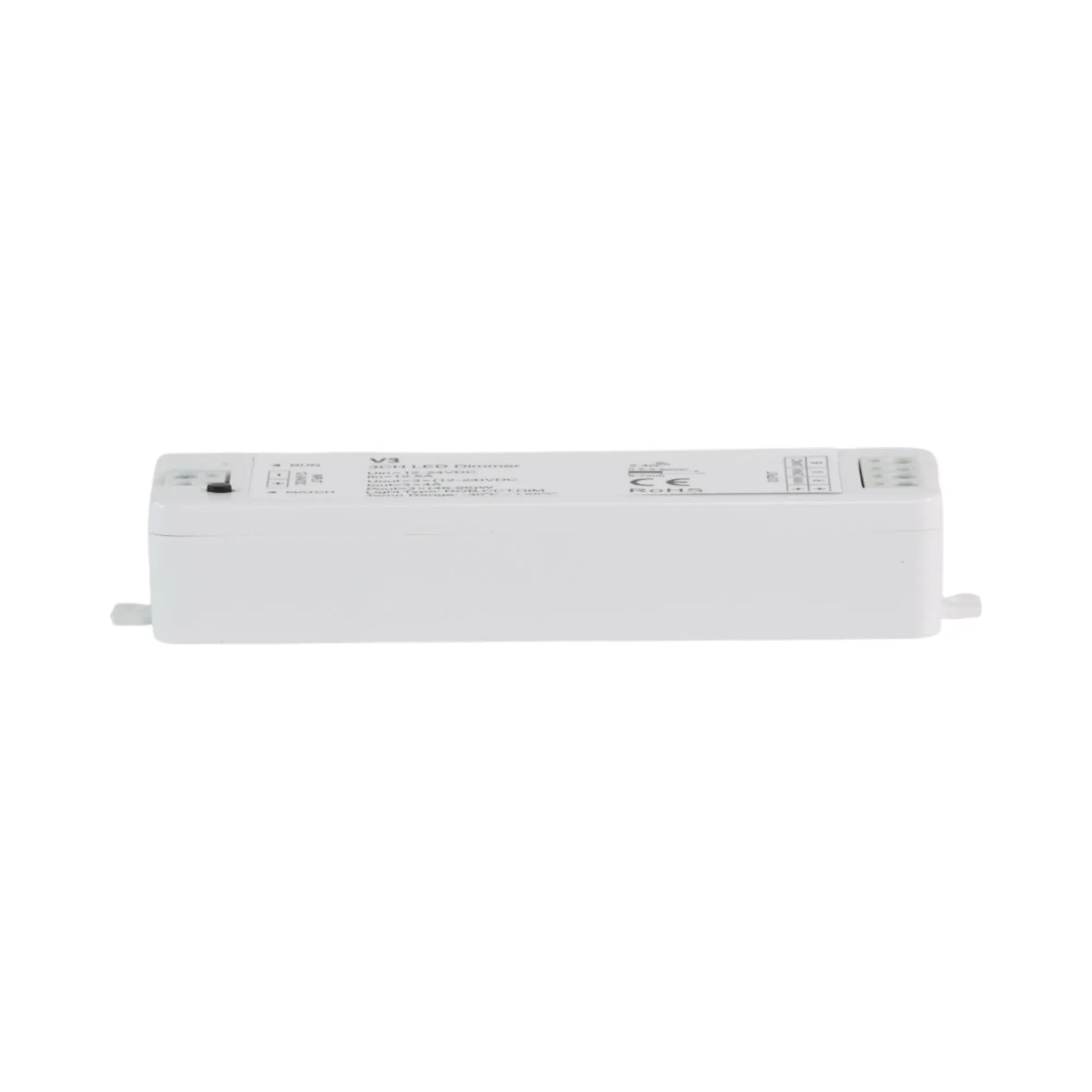 V3 LED control module wired into LED strip setup