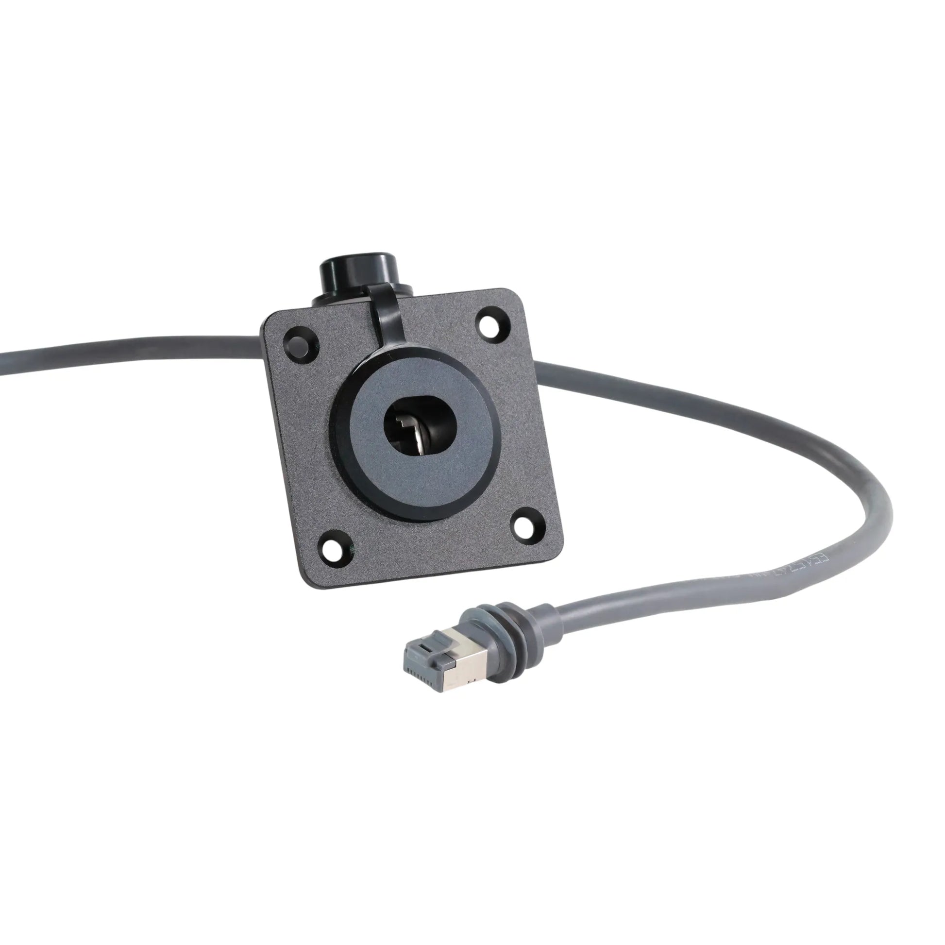 Aluminium Starlink Gen 3 waterproof wall socket passthrough for caravan, rv, and campervan installs