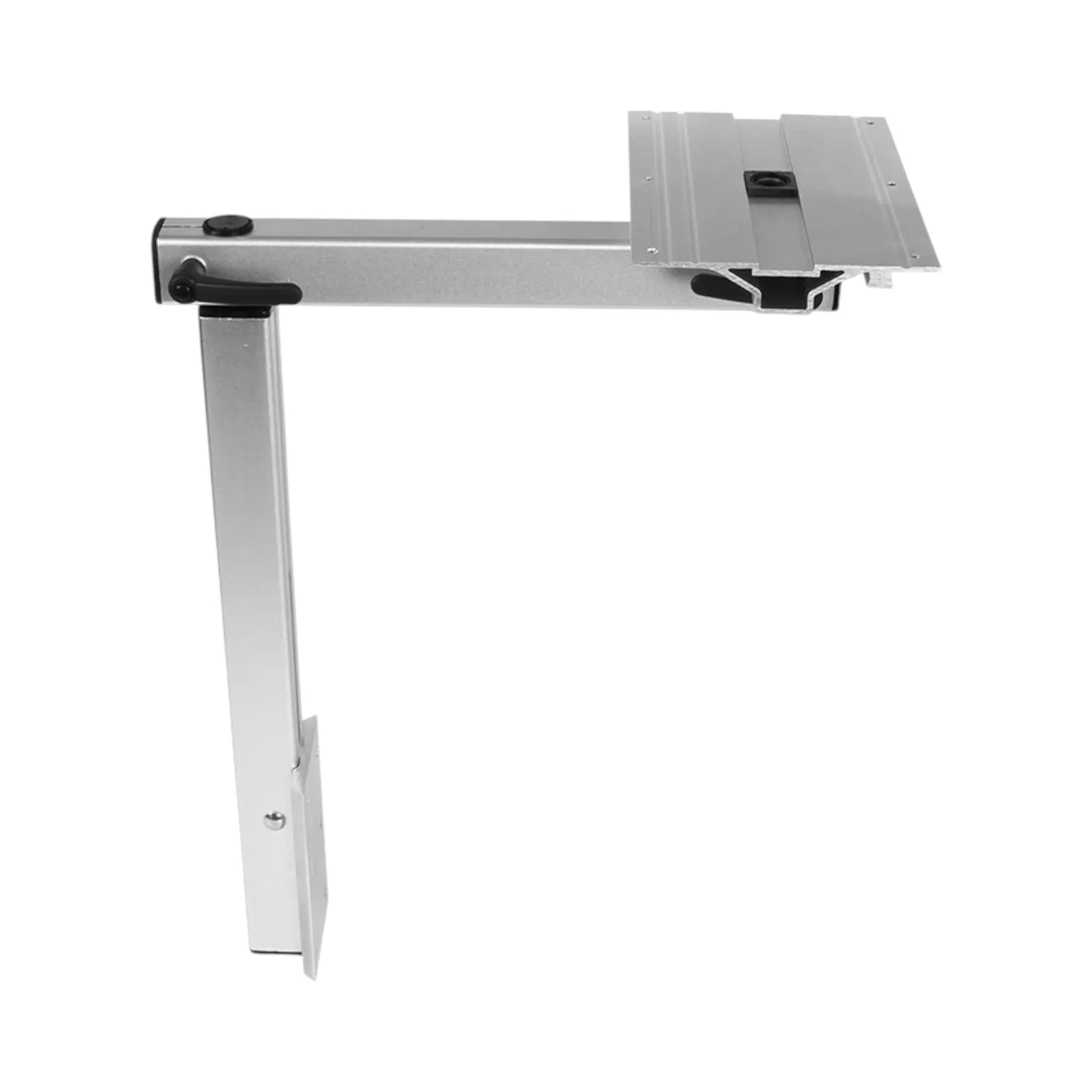 silver 360 swivel aluminum table for caravan camper and motorhome use