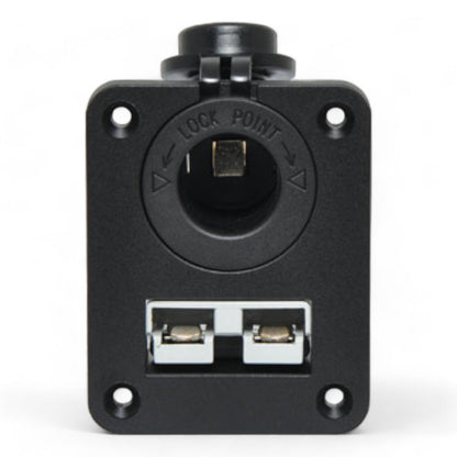 dual anderson and cigarette socket mount for campervans