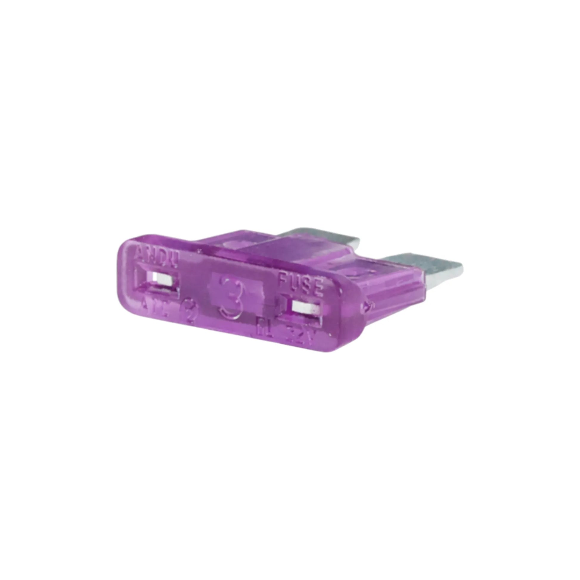 3 amp blade fuse 10 pack for campervan low current 12v circuit protection