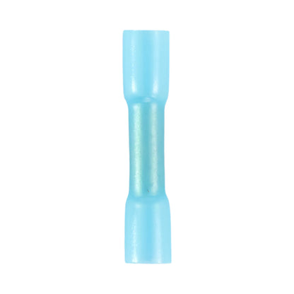 Blue heat shrink butt splice connector (100 pack) for caravan, rv, and campervan waterproof 12v wiring joins