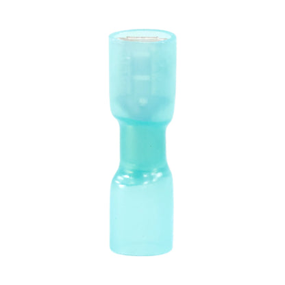 Blue heat shrink fully insulated female quick disconnect (100 pack) for caravan, rv, and campervan waterproof 12v wiring connections