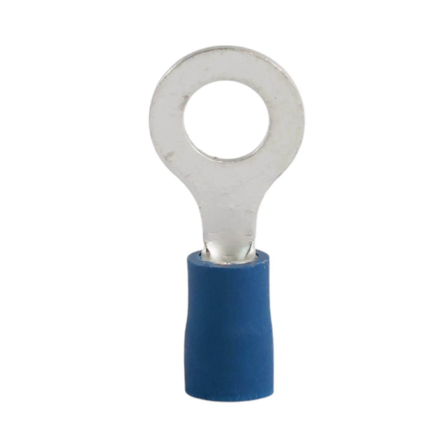 Blue vinyl insulated ring terminal M6 (100 pack) for caravan, rv, and campervan 12v wiring connections