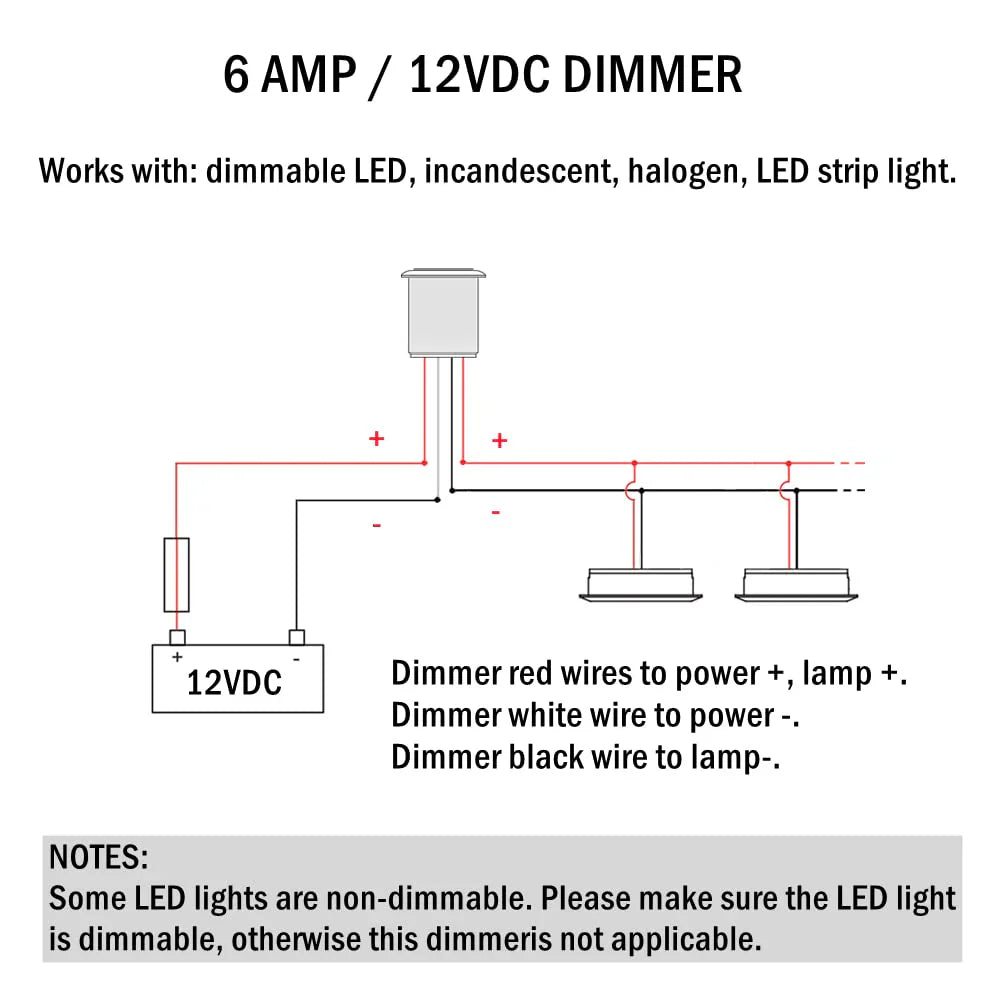 stainless led dimming switch product shot