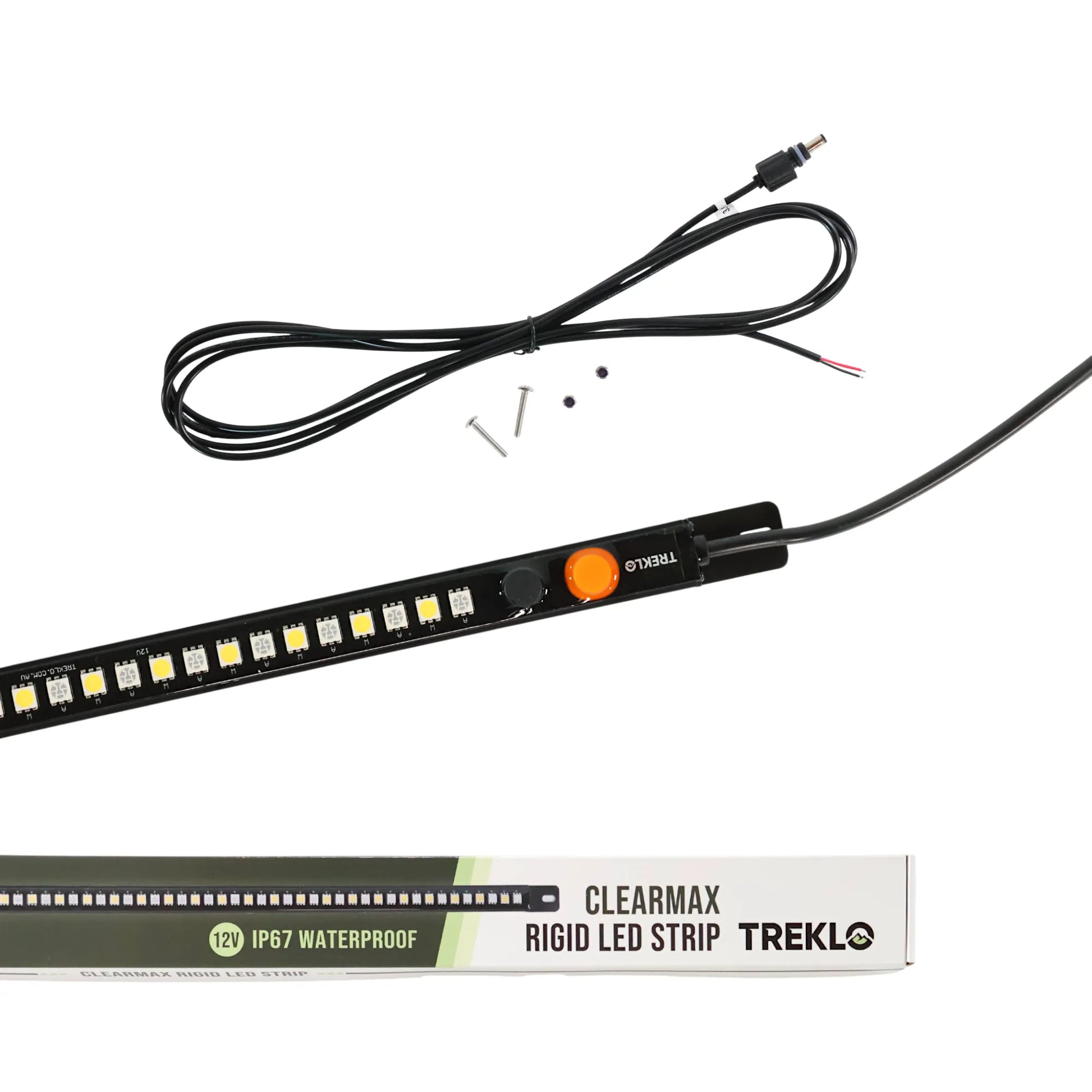 slim rigid led strip light clearmax finish for campervan roof and wall installs