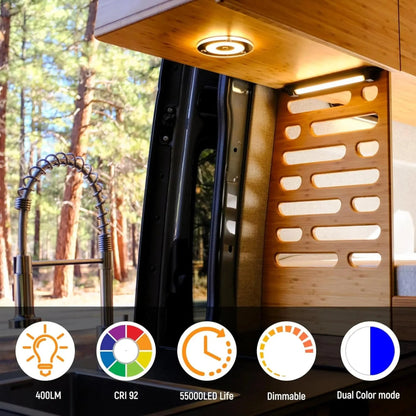 12v warm white dome light in simple product view
